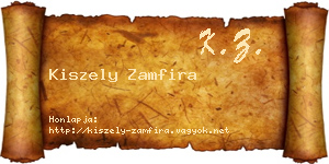 Kiszely Zamfira névjegykártya